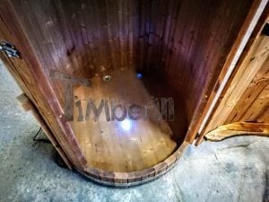 Outdoor Indoor Wooden Shower Thermo Wood With LED (2)