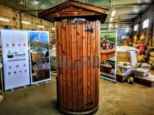 Outdoor Indoor Wooden Shower Thermo Wood With LED (7)