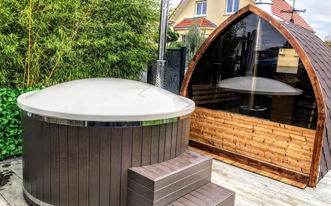 Wooden hot tub base